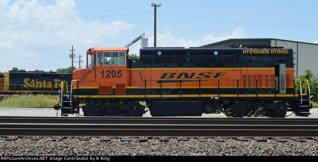 BNSF 1205, The Hydrogen Hybrid Locomotive, at Temple, TX 7/12/2022